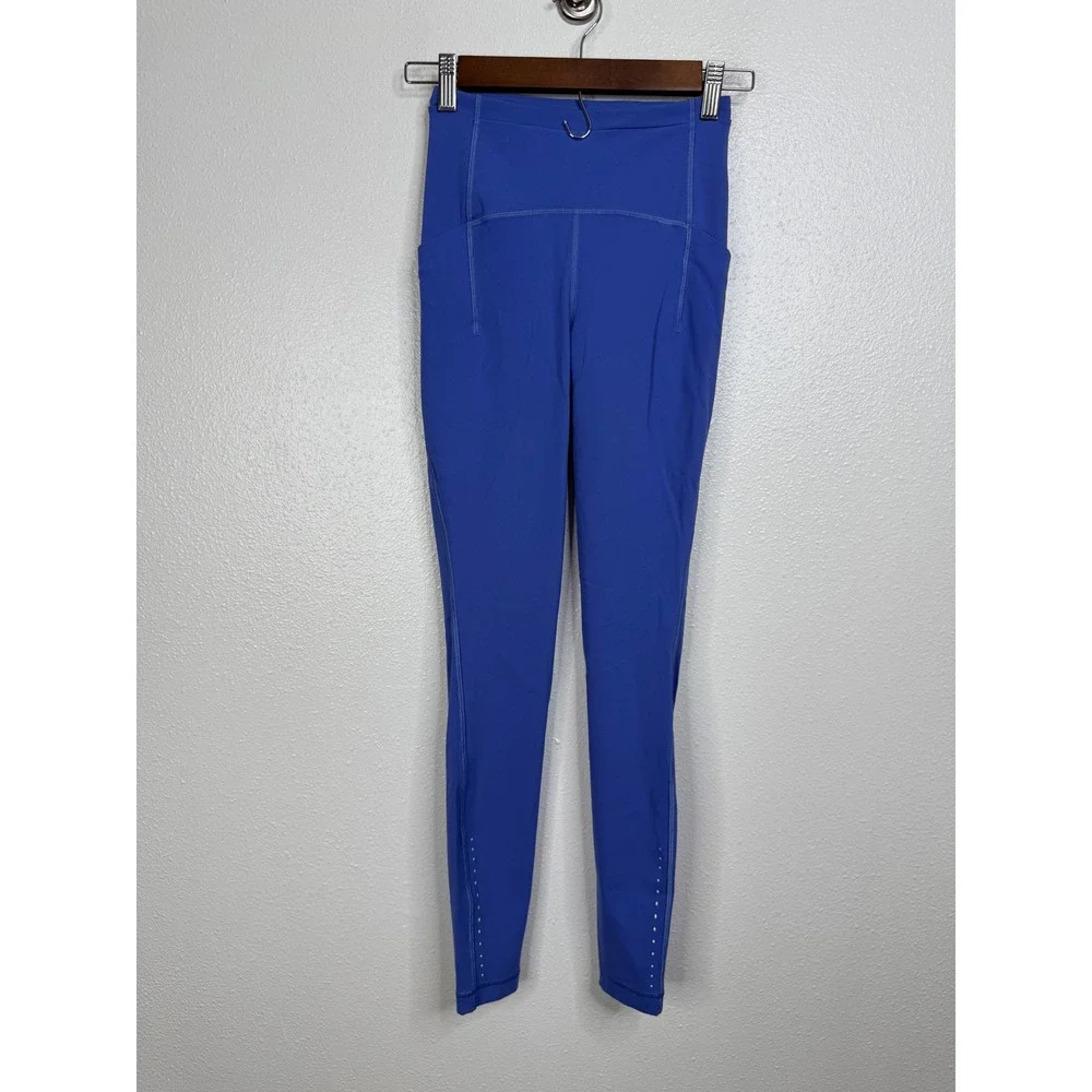 Lululemon Swift‎ Speed High Rise Tight 28 Larkspur Blue Running Leggings Size 2